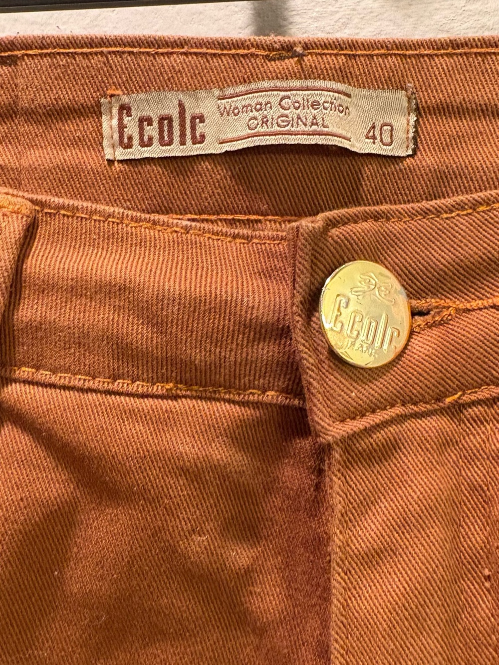 Women Collection Rust Orange Jeans